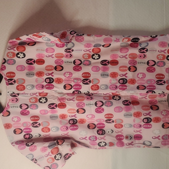 Women breast cancer nursing srub top with gray pants - Picture 5 of 11